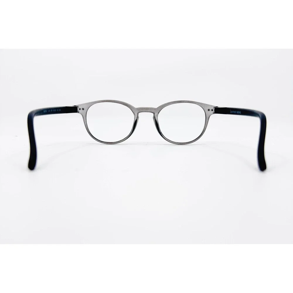 Geoffrey Beene Eyeglasses Mens Grey Round Full Rim GB569 Grey 48-20-145